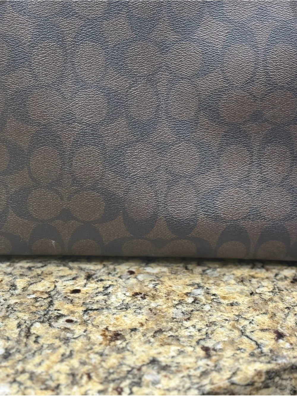 Coach City Zip Tote Signature Canvas Brown Red Leather Gold Hardware F58292 - Picture 5 of 11